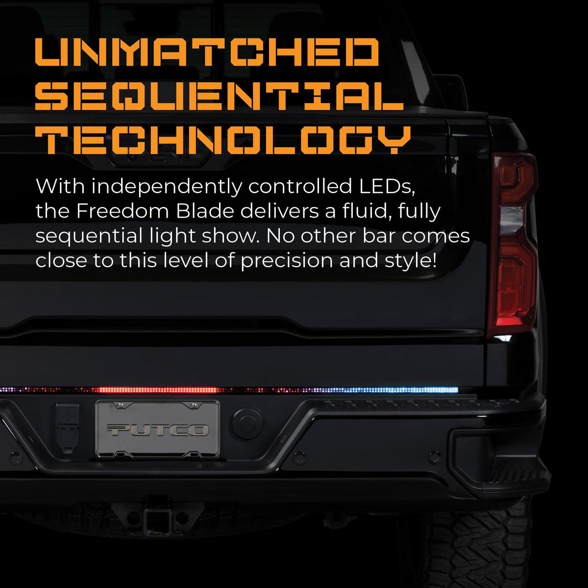 PUTCO 760060-12 Putco Freedom Blade Tailgate Light Bar with Plug-N-Play Connector - Fits Ford F150 Equipped with Factory Halogen Taillamps 2021-2023