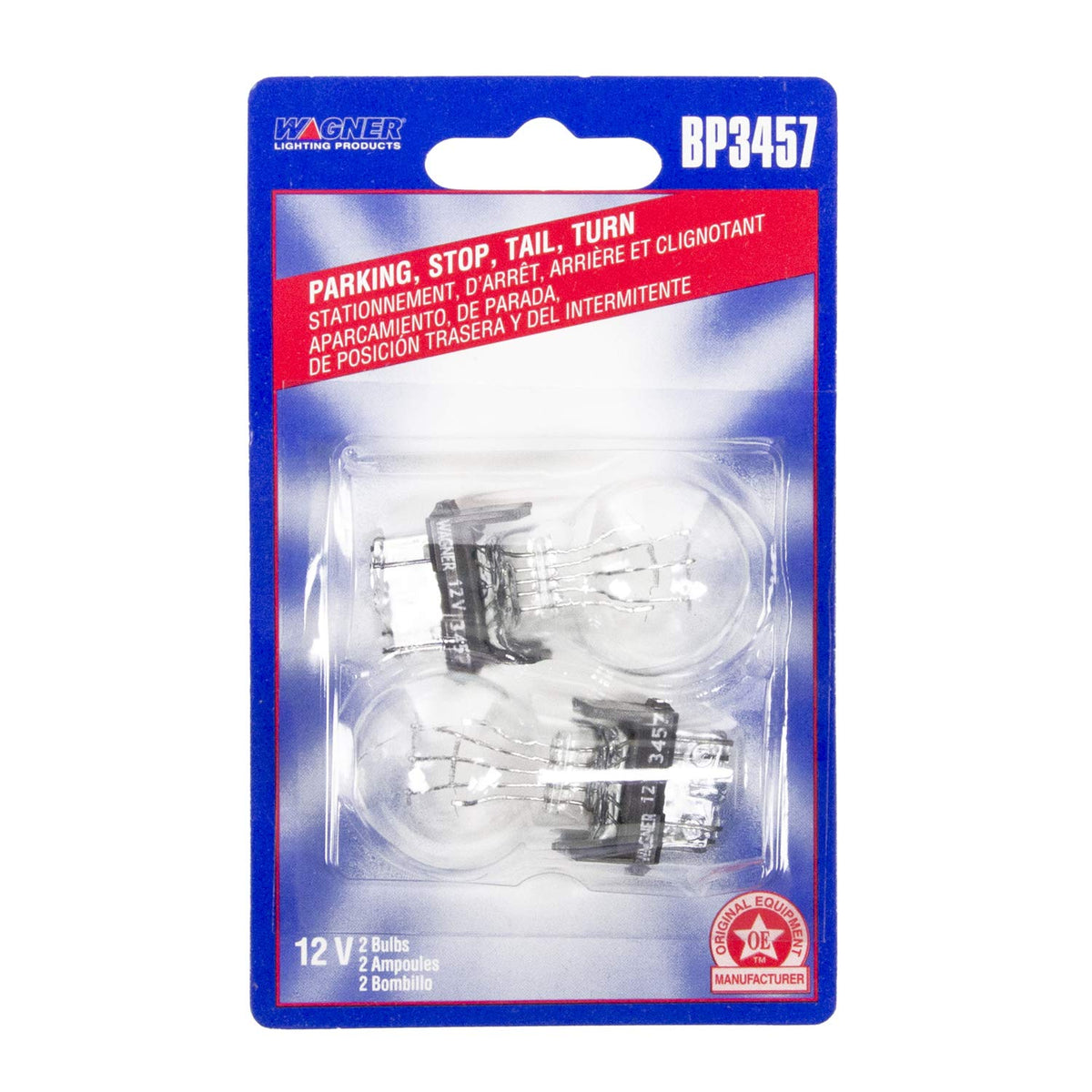 WAGNER BP3457 Wagner Lighting BP3457 Standard Multi-Purpose Light Bulb Card of 2