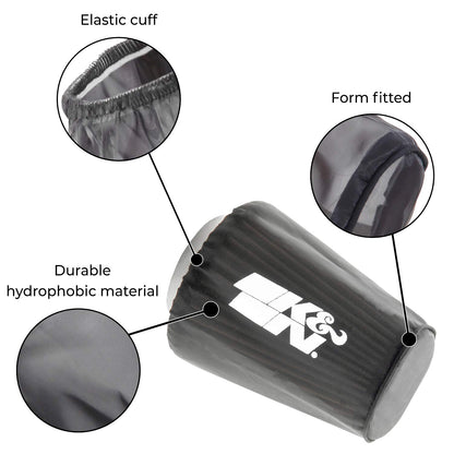 K&N FILTER RX-4990DK K&N RX-4990DK Black Drycharger Filter Wrap - For Your K&N 57S-9500 Filter