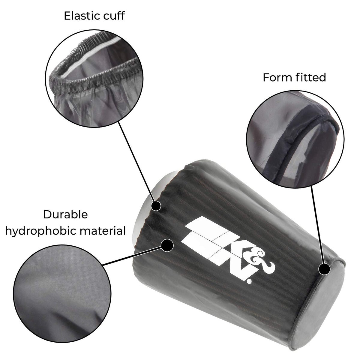 K&N FILTER RC-4780DK K&N RC-4780DK Black Drycharger Filter Wrap - For Your K&N RC-4780 Filter