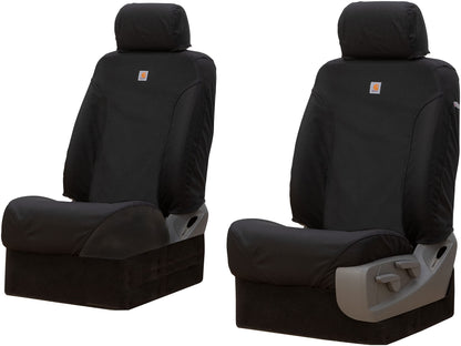 Covercraft SSC2485COBK Covercraft Carhartt Super Dux SeatSaver Custom Seat Covers for 2015-2018 Ford F-150 (Excludes Raptor), 1st Row Bucket Seats, SSC2485COBK (Black)