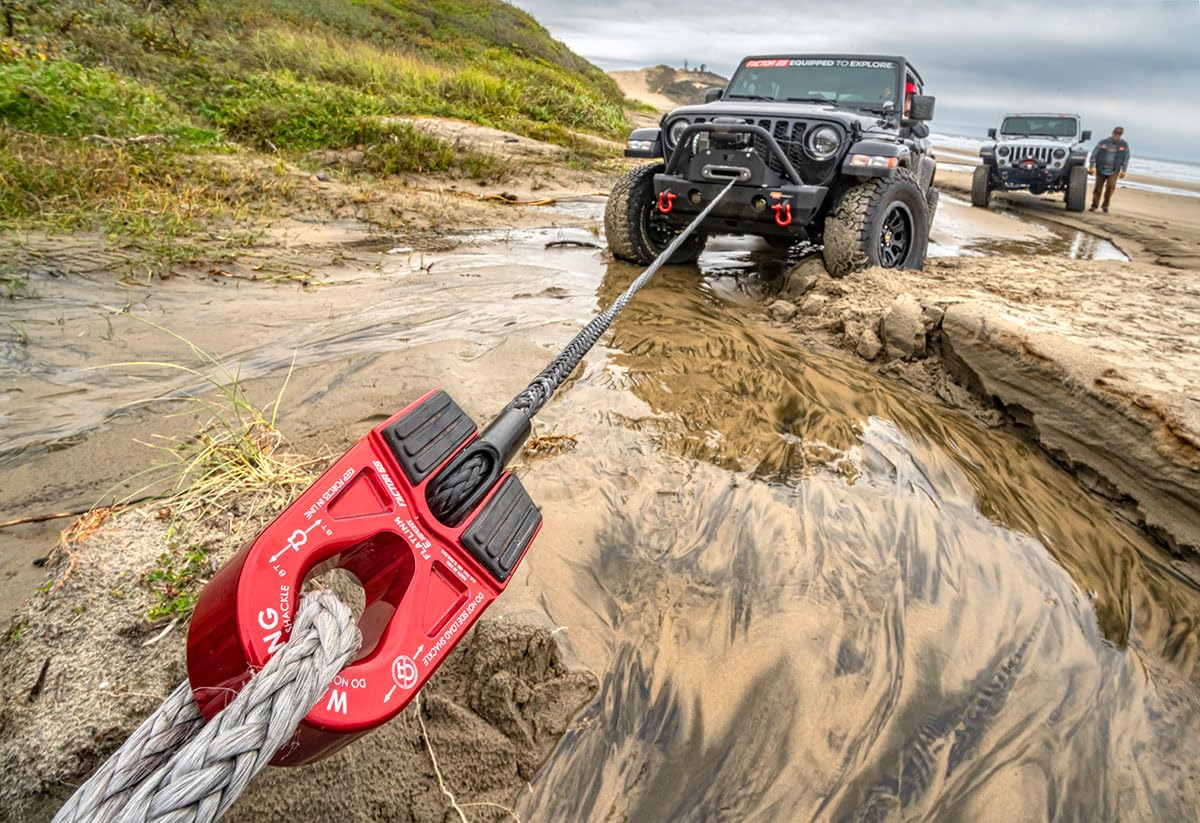 FACTOR 55 00080-05 Factor 55 00080-05 Flatlink E (Expert) Replaces Conventional Winch Hook with a Stronger Shackle/D-Ring Mount Maximum Load 16,000 lb Ultimate Failure Greater Than 40,000 lb – Silver