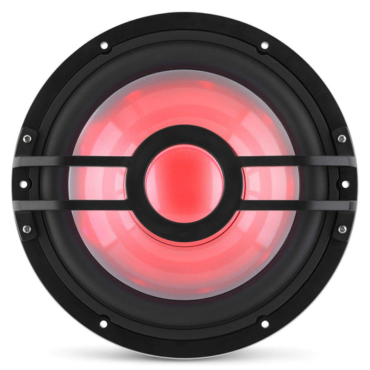 CLARION 010-03050-00 Clarion CMSP-101RGB-4 10" Marine Subwoofer with RGB LEDs, Single 4-Ohm, 250 Watts