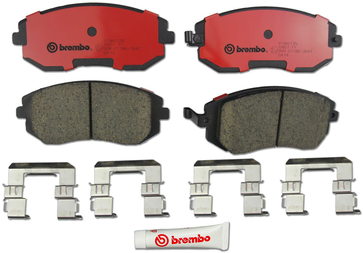 BREMBO P78013N Brembo P78013N Premium Ceramic Front Disc Brake Pad Set SUBARU OE# 26296SA031