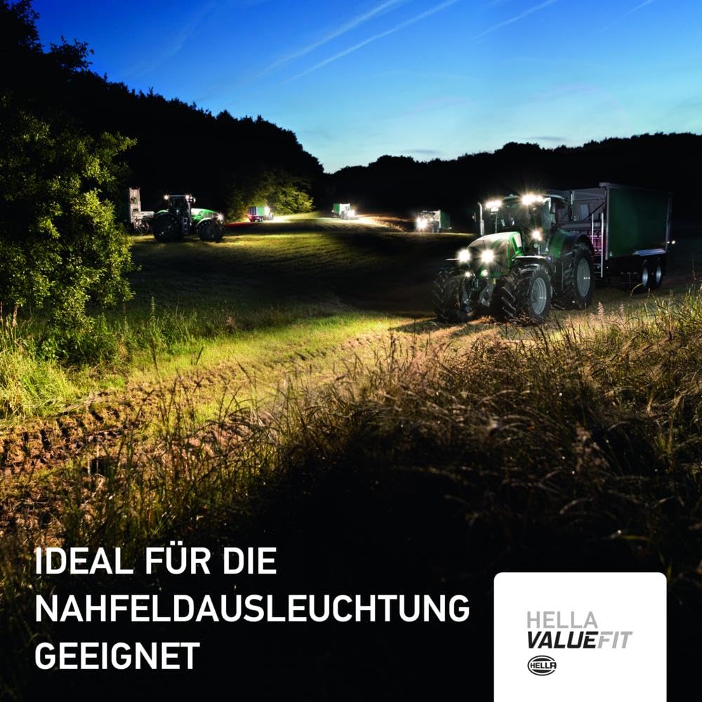 HELLA 357109101 HELLA VALUEFIT 1G0 357 109-101 LED-Worklight R2100-12/24V - 2100lm - Bolted - Bracket system - Short-Range Illumination - Cable: 800mm - Plug: DEUTSCH plug - Quantity: 1