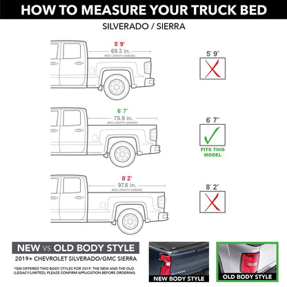 TRUXEDO 572701 RealTruck TruXedo Lo Pro Soft Roll Up Truck Bed Tonneau Cover | 572701 | Fits 2016 - 2018 Chevy/GMC Silverado/Sierra 1500, 2016-19 2500/3500HD w/Sport Bar 6' 7" Bed (78.9")