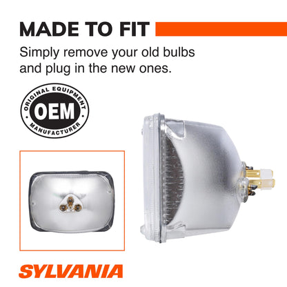 SYLVANIA H4656ST.BX SYLVANIA H4656 SilverStar Sealed Beam Halogen Headlight, 1 Bulb