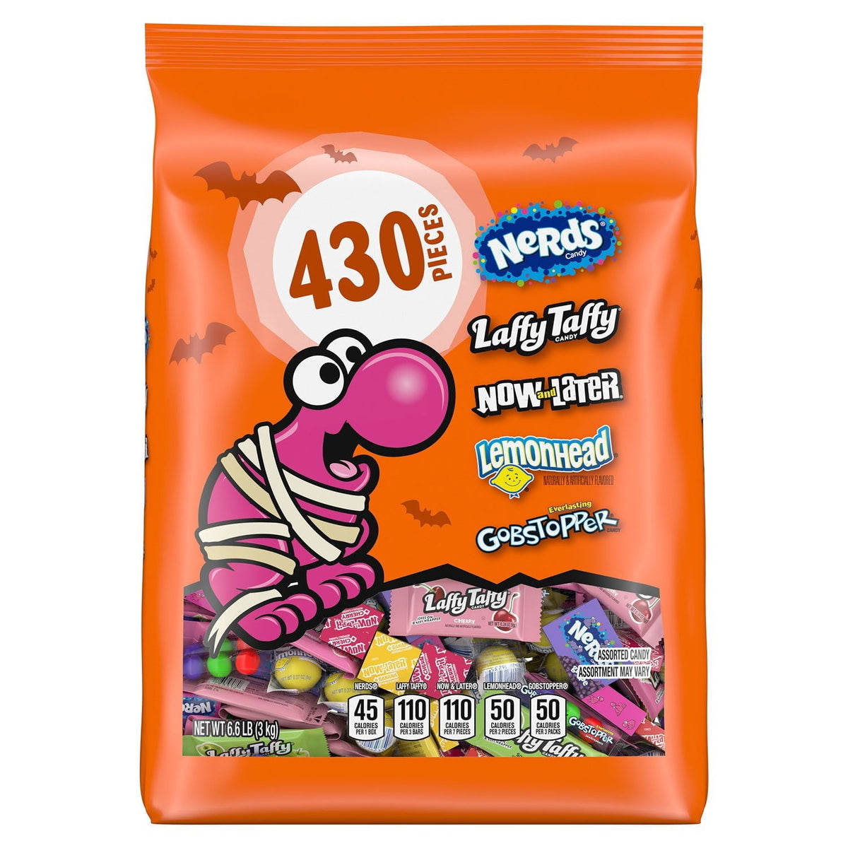 Nerds Nerds Halloween Candy Variety Mix Bag, 430 Pieces, 105.7 oz