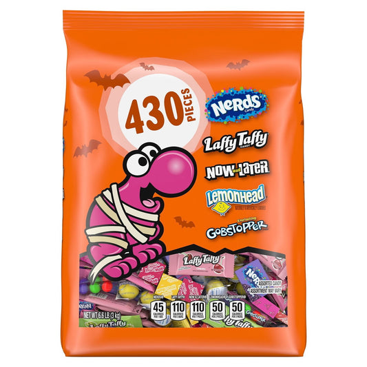 Nerds Nerds Halloween Candy Variety Mix Bag, 430 Pieces, 105.7 oz