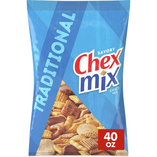 Chex Mix Chex Mix Traditional Savory Snack Mix, 40 oz Bag