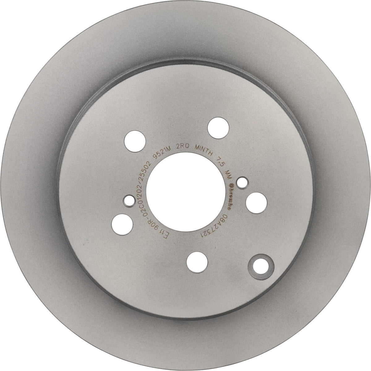 BREMBO 08A27321C02 Brembo 08.A273.21 UV Coated solid Rear Brake Rotor TOYOTA/TOYOTA (FAW) OE# 4243147030