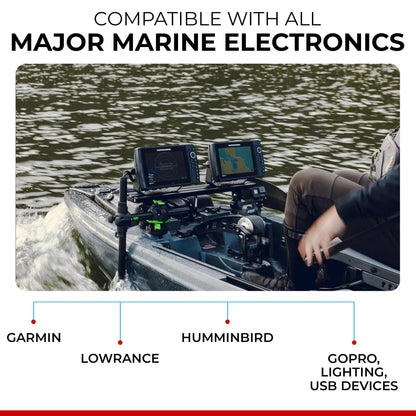 CONNECT EASE RCE12VGPYAK Connect-Ease Yak-Ease Kayak Wiring Harness Kit RCE12VGPYAK | 8-Foot 10 AWG Wire, 3 Fused Drops | Powers Fish Finder, GPS & Kayak Fishing Accessories | 12V Quick Connect Plug, Marine-Grade Wiring Kit