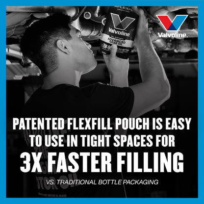 VALVOLINE 889787 Valvoline FlexFill Advanced Full Synthetic 75W-140 Gear Oil 1 Quart Pouch