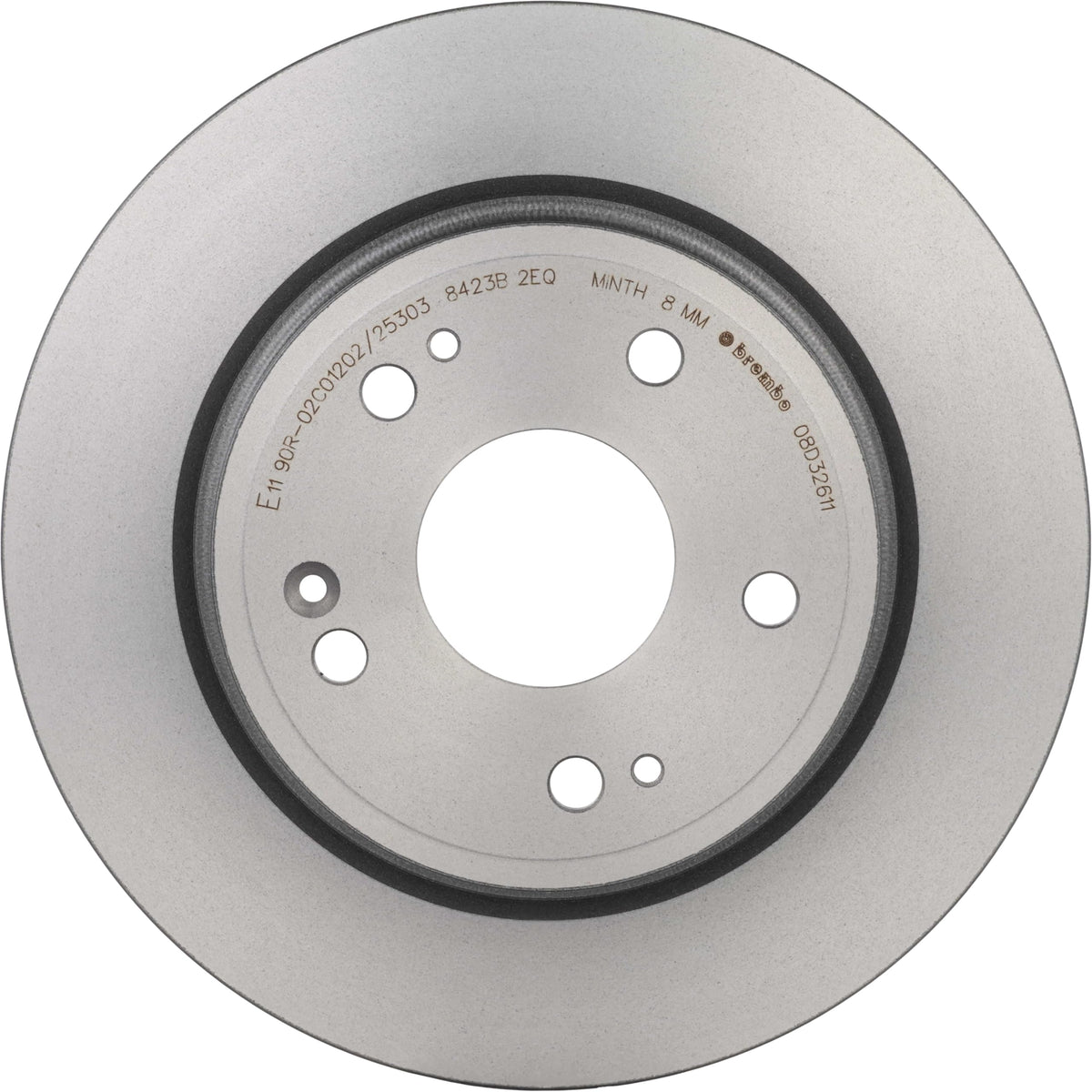 BREMBO 08D32611C02 Brembo 08.D326.11 UV Coated solid Rear Brake Rotor HONDA OE# 42510T7WA01