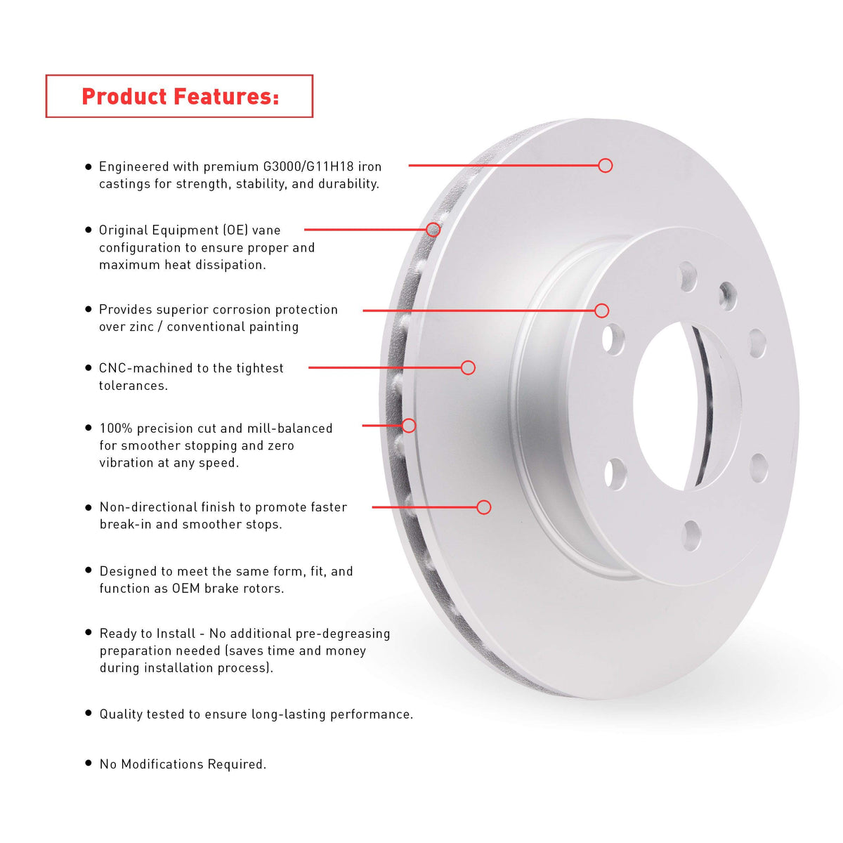 Dynamic Friction 604-54198 Front Brake Rotor