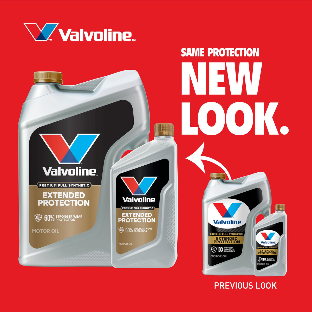 VALVOLINE 891682 Valvoline Extended Protection Full Synthetic Motor Oil SAE 0W-20 1 QT
