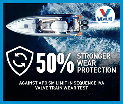 VALVOLINE 899591 Valvoline 4-Stroke Marine Full Synthetic Engine Oil 1 Gallon