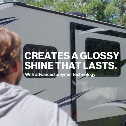 WALEX WALWW1G Walex Premium Wash & Wax - All-in-One High Foaming Formula - Cleans, Protects, and Adds brilliant shine to RV/Marine/Trailer/Auto surfaces - Cherry Fragrance, 1-Gallon