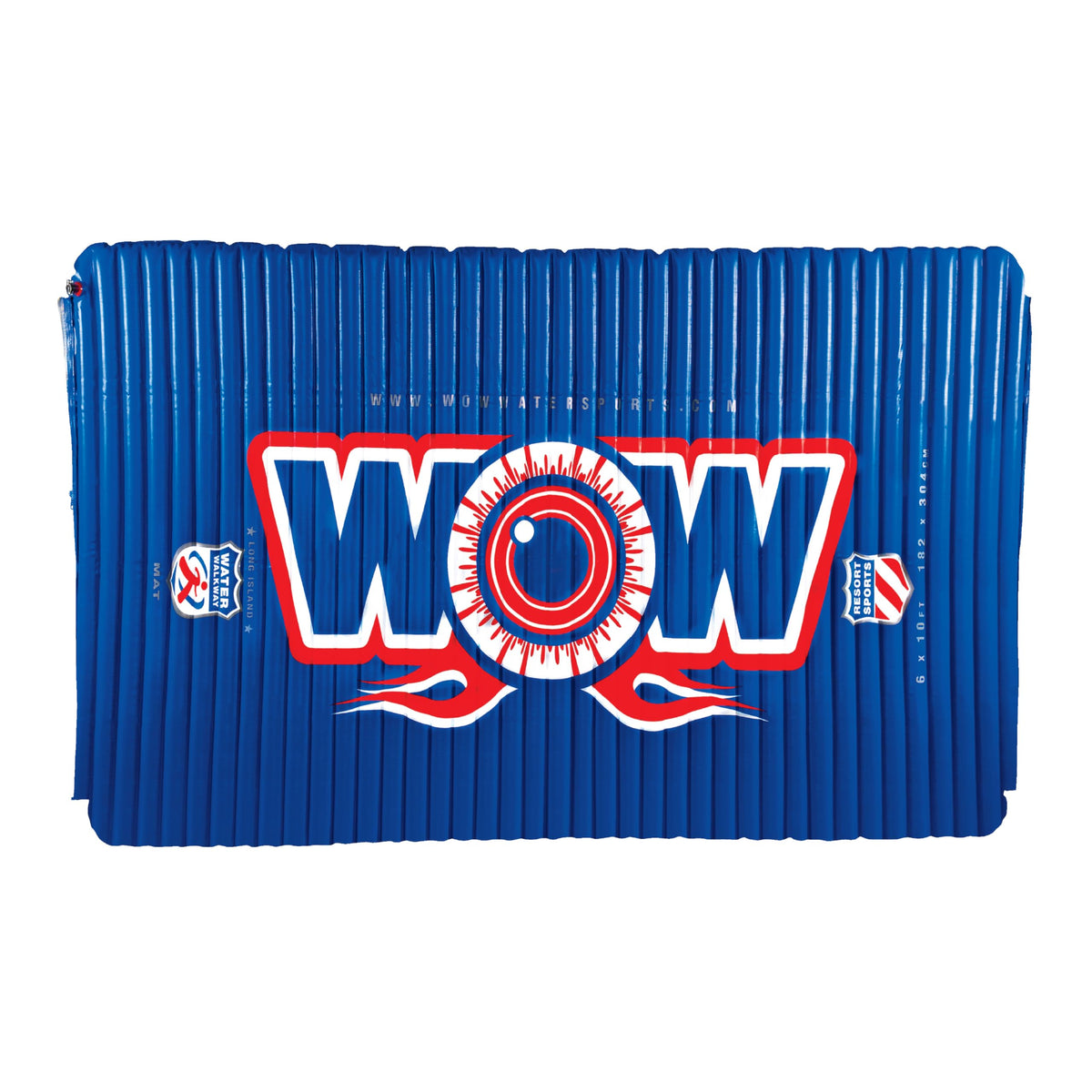 WOW SPORTS 12-2030 WOW Sports Inflatable Water Walkway, Inflatable Water Mat Pool Float, Ideal for Kids and Adults, 10 x 6 Feet, Blue