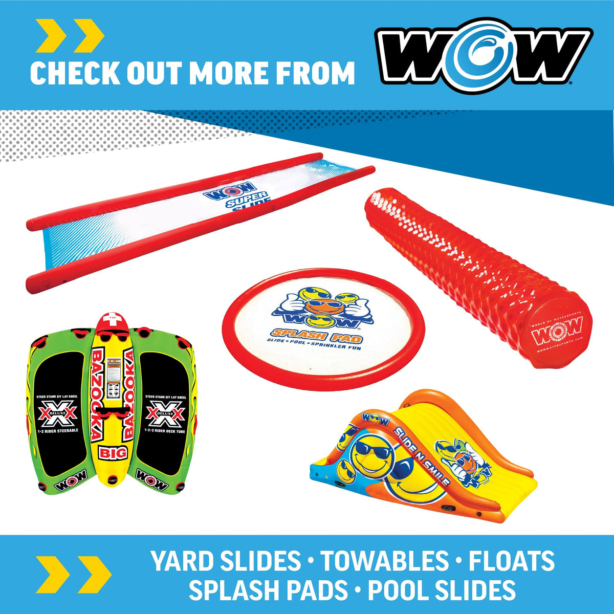 WOW SPORTS 17-2062LG WOW Sports Vinyl-Coated Foam Pool Noodle - Lime Green - 46 in