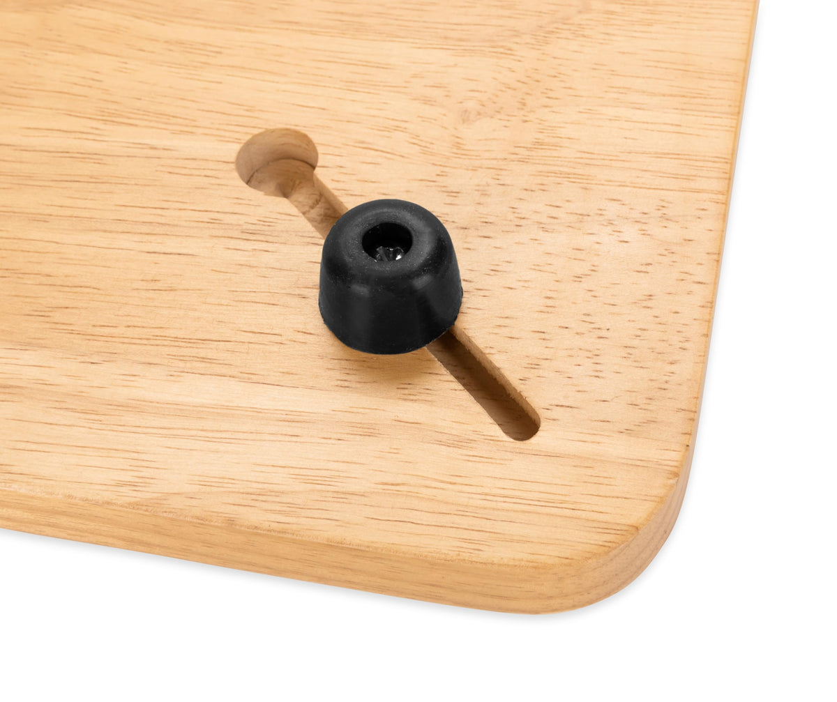 CAMCO 43431 Camco Camper/RV Sink Cover - Features Adjustable Legs w/Non-Slip Feet & Solid Oak Hardwood Top w/Non-Toxic Gloss Finish -Top Measures 13” x 15” - Great for RVs, Campers, Boats & More (43431)