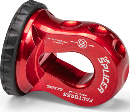 FACTOR 55 00352-01 Factor 55 Splicer Synthetic Rope Shackle, Fits Rope up to 1/2" - Red