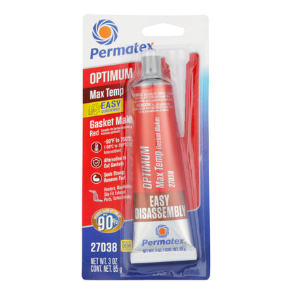 PERMATEX 27038 Permatex 27038 Optimum Red High Temperature Gasket Maker, 3 oz