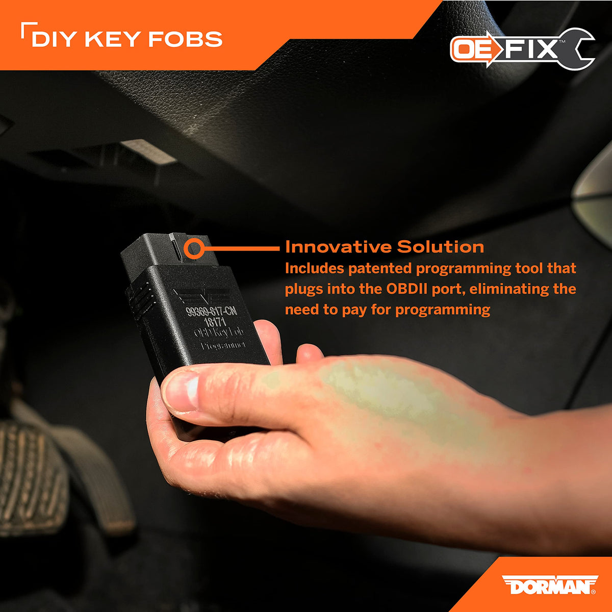 DORMAN 99365 Dorman 99365 Patented Keyless Entry Remote 6 Button Compatible with Select Dodge Models (OE FIX)