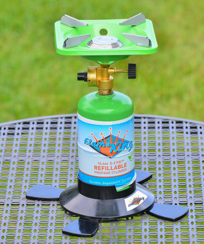 FLAME KING YSN1LBB Flame King YSN1LBB Propane Base for 1LB and 1/2LB Propane Canisters for Safety and Stability
