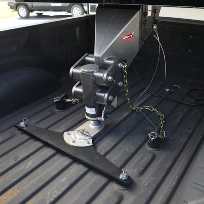 GEN-Y HITCH GH-21004 GEN-Y Hitch GH-21004 GoosePuck 5" Offset Ball-Puck Mount for Dodge 25K Towing (with STD Ball Assy and 101571)
