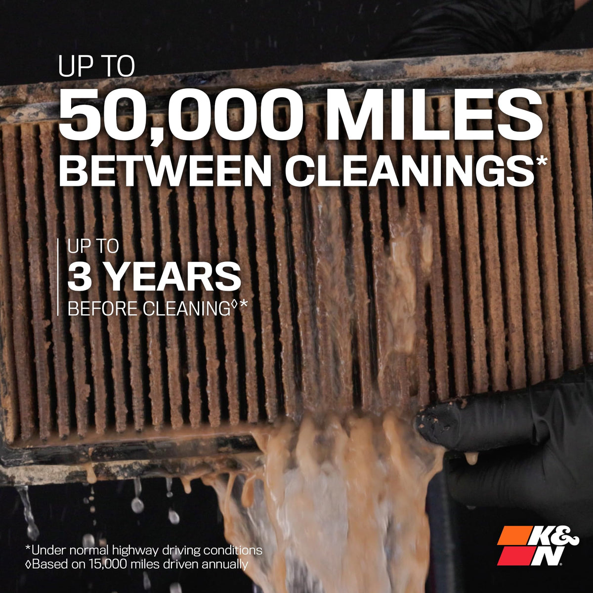 K&N FILTER 33-5100HBK K&N Performance Diesel Dryflow Lifetime Engine Air Filter: Increase Power: Premium, Washable: Compatible with 2020-2025 FORD: F250, F350, F450, F550, F600, 33-5100HBK