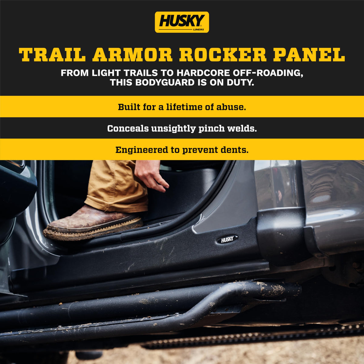 Husky Liners 2874073 Trail Armor Rocker Panel