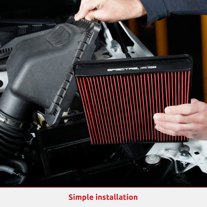SPECTRE 9732 Spectre Performance SPE-9732 Universal Clamp-On Air Filter: Round Tapered; 3 in/3.5 in/4 in (102 mm/89 mm/76 mm) Flange ID; 8.75 in (222 mm) Height; 6 in (152 mm) Base; 4.75 in (121 mm) Top,Red