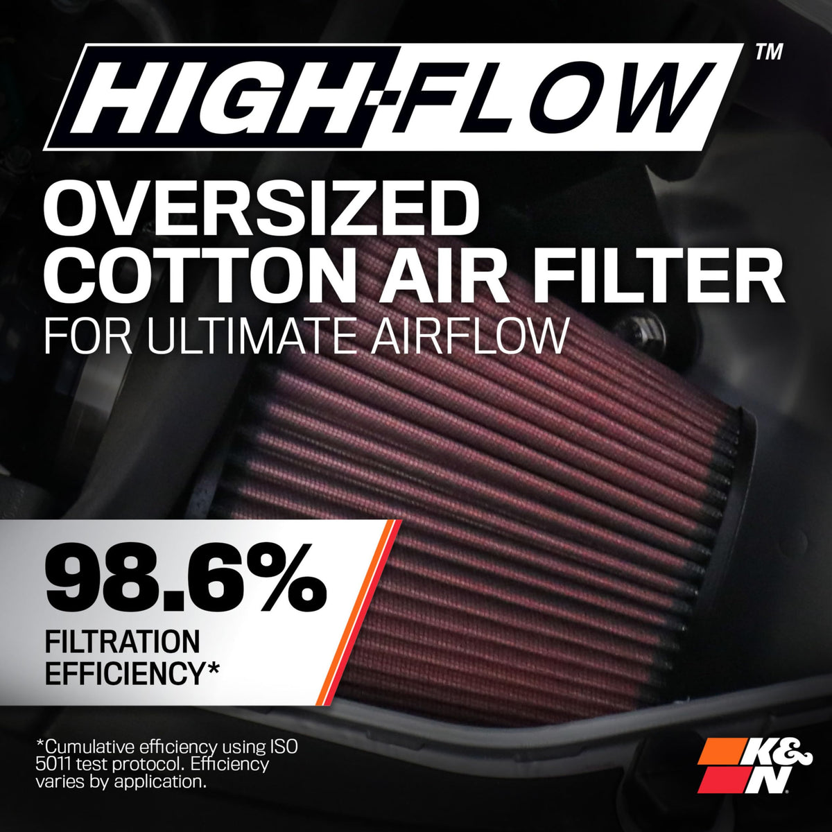 K&N FILTER 63-1114 K&N Cold Air Intake System: High-Flow Air Filter, Increase Performance & Acceleration: Compatible with 2011-2023 Chrysler/Dodge: 300, 300C, Challenger, Charger, 63-1114
