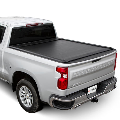 PACE EDWARDS KR2128 Pace Edwards UltraGroove Retractable Tonneau Cover for 2019-2026 Chevy/GMC Silverado/Sierra 1500 Crew Cab, 6' 6" Truck Bed