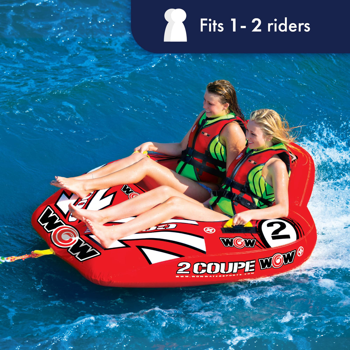 WOW SPORTS 15-1030 WOW Sports Coupe Cockpit Towable Tube - 1-2 Person