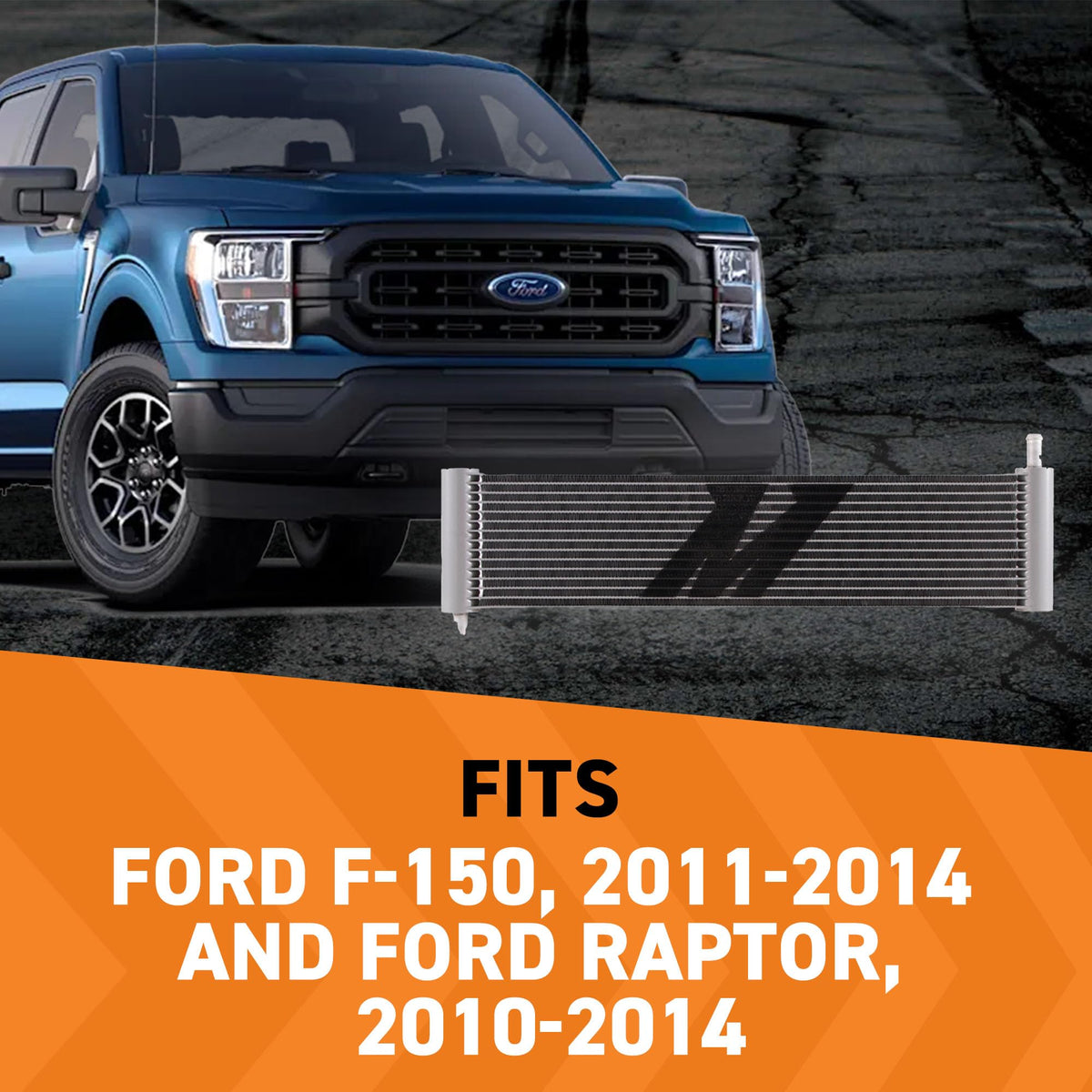 MISHIMOTO MMTC-F150-11SL Mishimoto MMTC-F150-11SL Transmission Cooler, F-150 2011-14, Raptor 2010-14