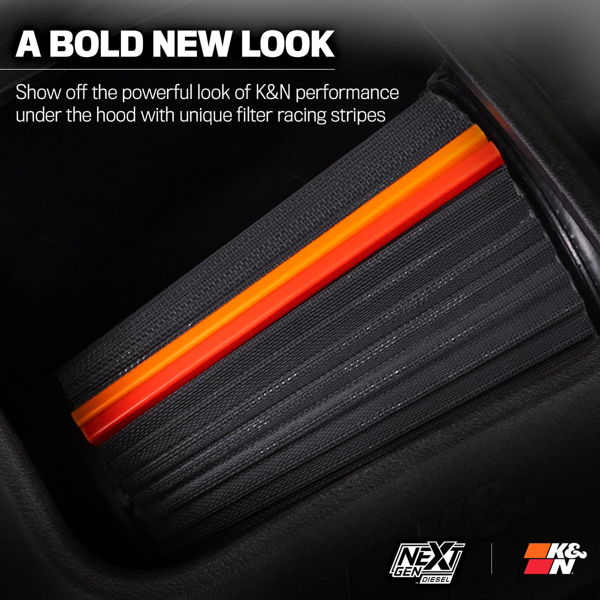 K&N FILTER 50-2613D K&N NextGen Diesel Dryflow Cold Air Intake: Compatible with 2020-2026 FORD; F250; F350; 50-2613D