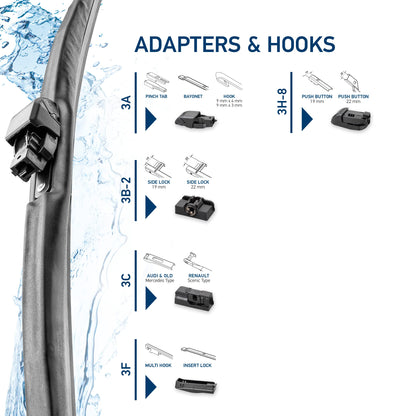 Hella 9XW358004141 OE Quality 14 Inch Winter Wiper Blade (Single
