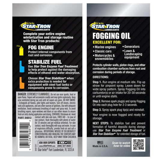 STAR BRITE 084812 STAR BRITE Fogging Oil - Rust & Corrosion Protection