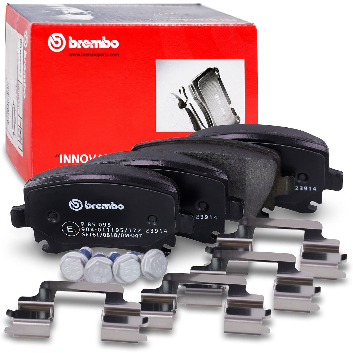 BREMBO P85095 Brembo P85095 Low-Met Rear Disc Brake Pad Set AUDI/SEAT/SKODA/VW OE# 1K0698451B