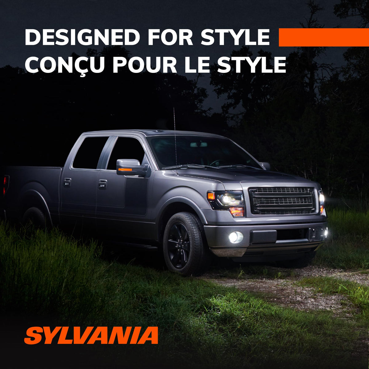 SYLVANIA 9007SL.BX2 Sylvania 9007 LED Powersport Headlight Bulbs for Off-Road Use or Fog Lights - 2 Pack