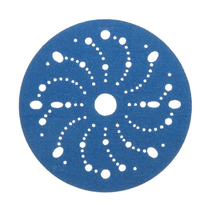 3M 36172 3M Hookit Blue Abrasive Disc, 321U, 36172, 6 in, 80+ Grade, Multi-Hole