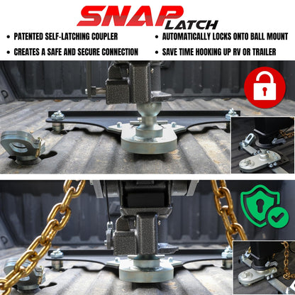 GEN-Y HITCH GH-8102 GEN-Y Hitch Nomad 5th Wheel to Gooseneck Static Pin Box | Made in USA