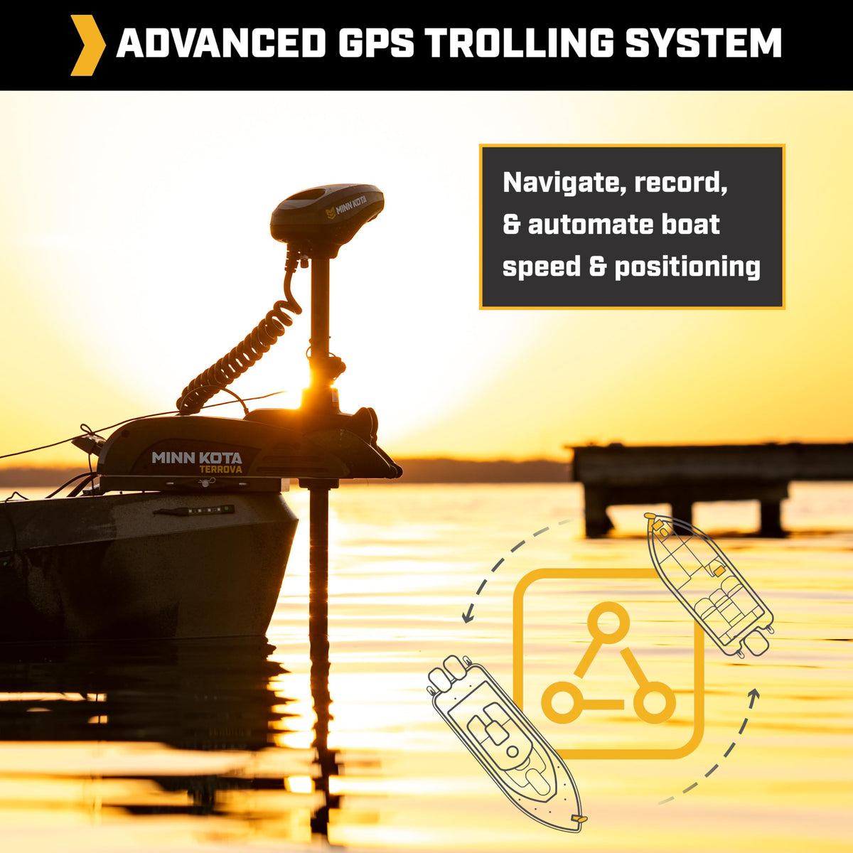 MINN KOTA 1358340 Minn Kota Kayak Terrova Bow-Mount Electric Trolling Motor with GPS – 55 Lb. Thrust, 36 in. Shaft, Freshwater