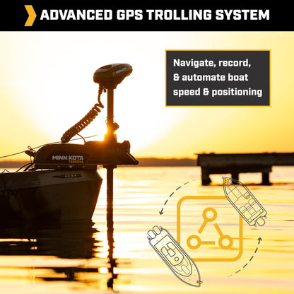 MINN KOTA 1358340 Minn Kota Kayak Terrova Bow-Mount Electric Trolling Motor with GPS – 55 Lb. Thrust, 36 in. Shaft, Freshwater