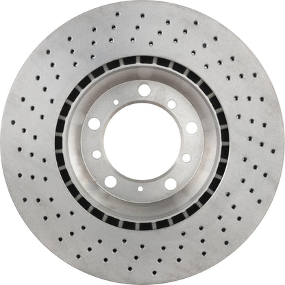 BREMBO 09C87811C02 Brembo 09.C878.11 UV Coated Pillar Vented drilled Rear Brake Rotor PORSCHE OE# 99635240501