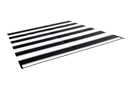 CAMCO 42873 Camco 42873 Awning Leisure Mat-Charcoal Stripe 6' X 9'