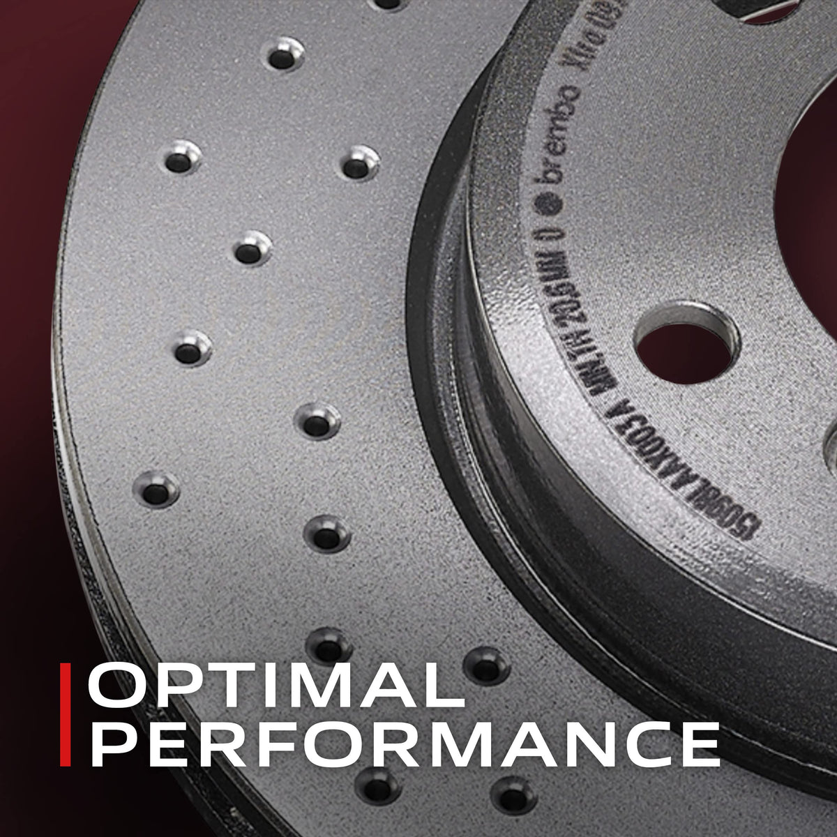 Brembo 08.9163.2X Xtra UV Coated solid drilled Rear Brake Rotor