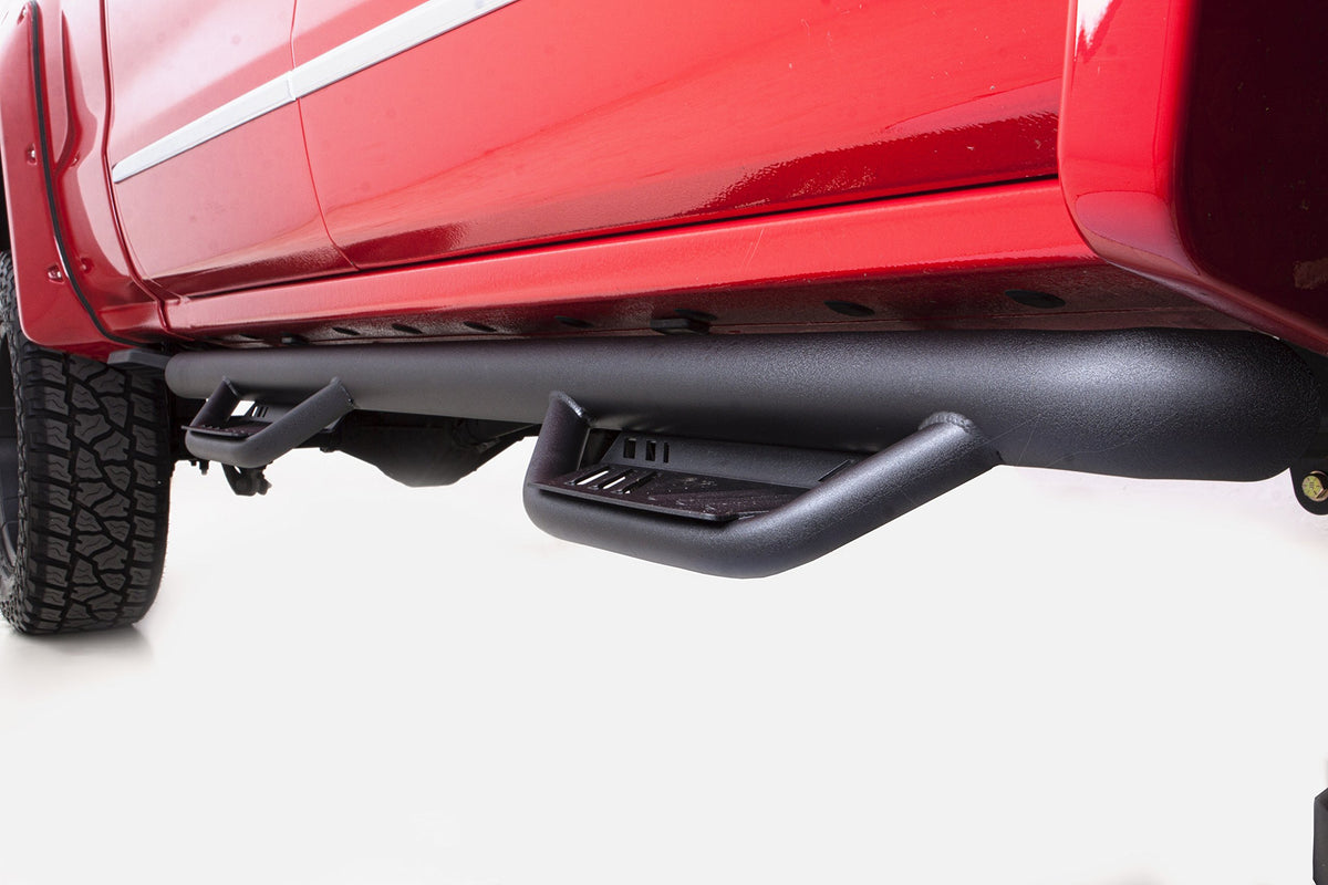 LUND 34641587 Lund 34641587 Black Steel Terrain HX Step Nerf Bars for 2012-2018 Jeep Wrangler JK 2-Door